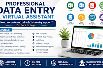 be your data entry specialist