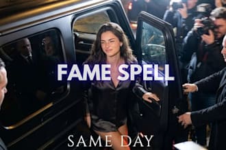 cast powerful fame spell, success spell, celebrity spell, famous spell casting
