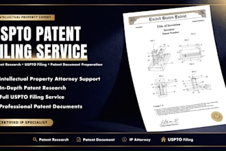 intellectual property attorney patent research uspto filing patent document