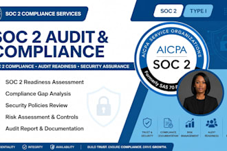 perform soc 2 type I audit, compliance assessment and report