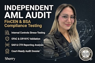 conduct your annual msb independent aml audit and fincen review