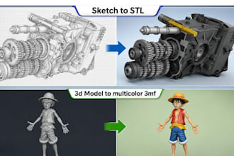 create stl file, sketch to stl, multicolor 3mf in fusion 360 for 3d printing