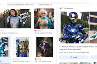 do 3d cosplay armor prop weapon