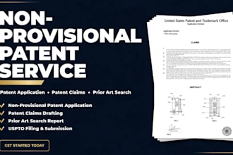 non provisonal patent patent application patent claims prior art patent search