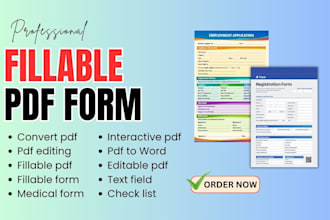 create, design fillable pdf form, interactive pdf on indesign, covert for word