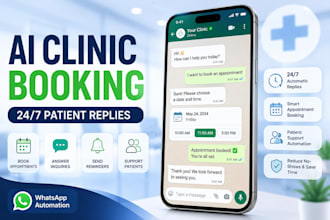 whatsapp ai chatbot for clinic appointment booking patient support automation