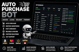 auto checkout bot, pokemon bot, lazada bot, target bot, amazon bot