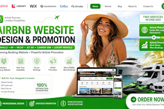 airbnb vehicle luxury car rv yacht jet ski camper van rental booking wix website