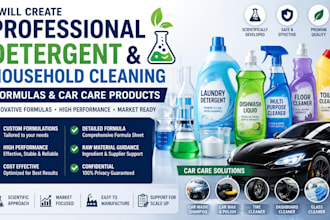 formulate laundry detergent care care  and cleaning chemicals