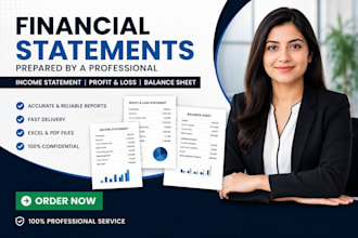 prepare financial statements, profit and loss, income