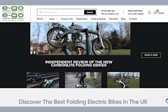 design bicycle website bicycle store bike website sport accessories electric bik