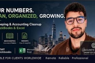 do monthly bookkeeping and financial reports for freelancers