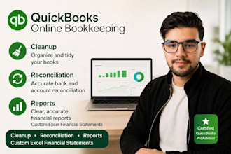 do monthly bookkeeping and financial reports for freelancers