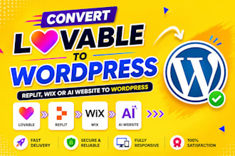 fix lovable ai clone convert lovable to wordpress claude ai website to wordpress