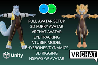 fix, rig, convert and optimize vrchat, vrm, vroid, mmd, warudo, gmod and vtuber