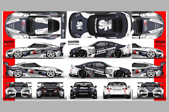 awesome car wrap, car livery, signage, van wrap and vehicle branding design