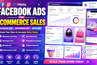 run a facebook ads meta ads instagram ads for ecommerce sales