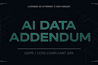 write a custom ai data processing addendum dpa for your saas platform