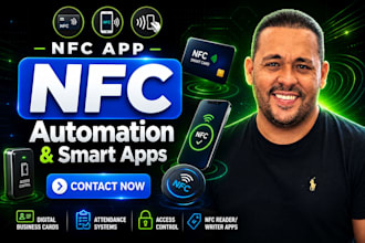 build nfc business card app nfc attendance nfc reader writer nfc automation nfc