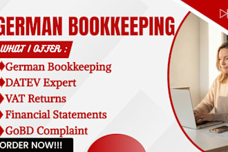 do german bookkeeping, annual financial statements, vat returns, elster filing