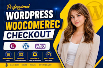 fix woocommerce issues ,errors,bugs, checkout  and customize wordpress website