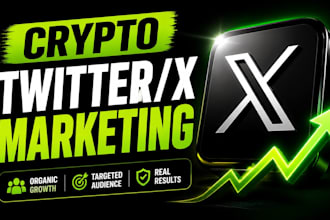 crypto twitter x marketing with organic growth and promotion