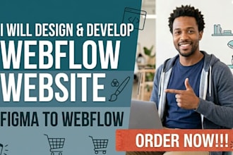 design webflow website, develop webflow, and fix webflow bugs
