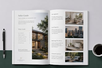 design real estate property brochure buyer seller guide for realtors