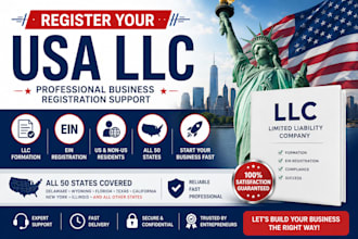register USA llc and ein for US and non US residents company