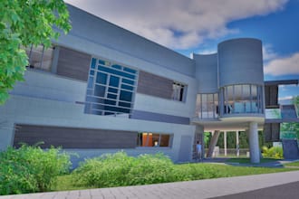 create clean exterior architectural 3d renders