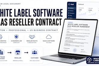 draft white label software agreement and saas reseller contract us attorney