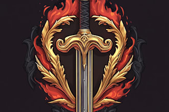awesome rpg fantasy or sci fi logo for you