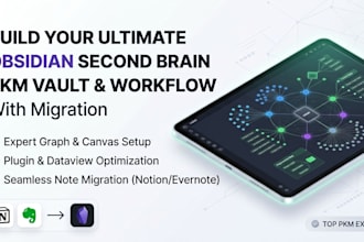 build obsidian vault and pkm second brain with note migration