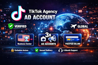 create tiktok agency ad account global verified business center