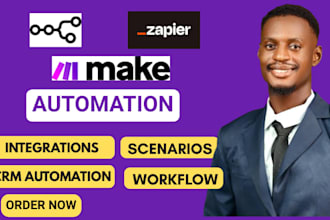 do ai automation,make com integration,make automation,make com expert zapier n8n