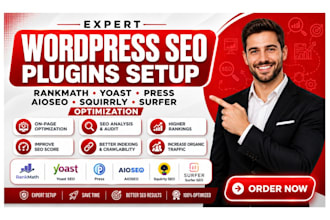 setup wordpress seo press rankmath yoast all in one squirrly surfer optimization