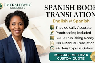 flawlessly translate and proofread your christian book or devotional