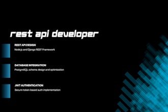 build a rest API backend with nodejs or django and postgresql