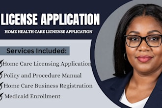 write compliance policy and procedure for home health care license application