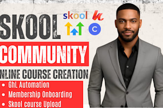 do skool community membership setup skool course creation ghl skool setup