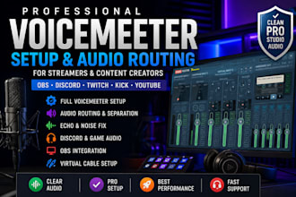 setup voicemeeter banana potato and fix audio routing for obs
