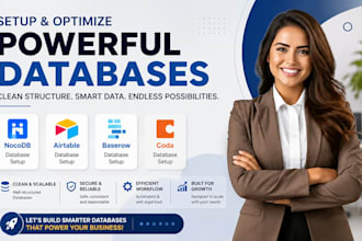 setup nocodb database, airtable, baserow, coda databas