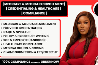 do provider credentialing, medicare medicaid enrollment and caqh