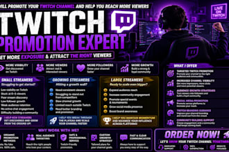 organically boost your twitch channel and increase your live viewers , chatters