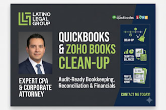 audit, clean up, and manage your quickbooks  books accounting