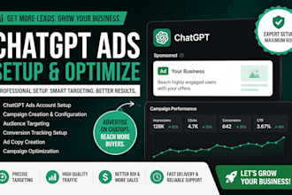 setup and optimize chatgpt ads campaigns for your business