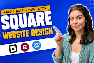 design square website, online store, booking system and SEO setup