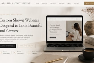 design showit website customize showit template update and redesign showit