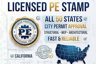 draw architectural, structural engineering, mep drawing, pe stamp for california
