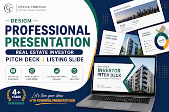 design professional presentation, real estate investor pitch deck listing slide